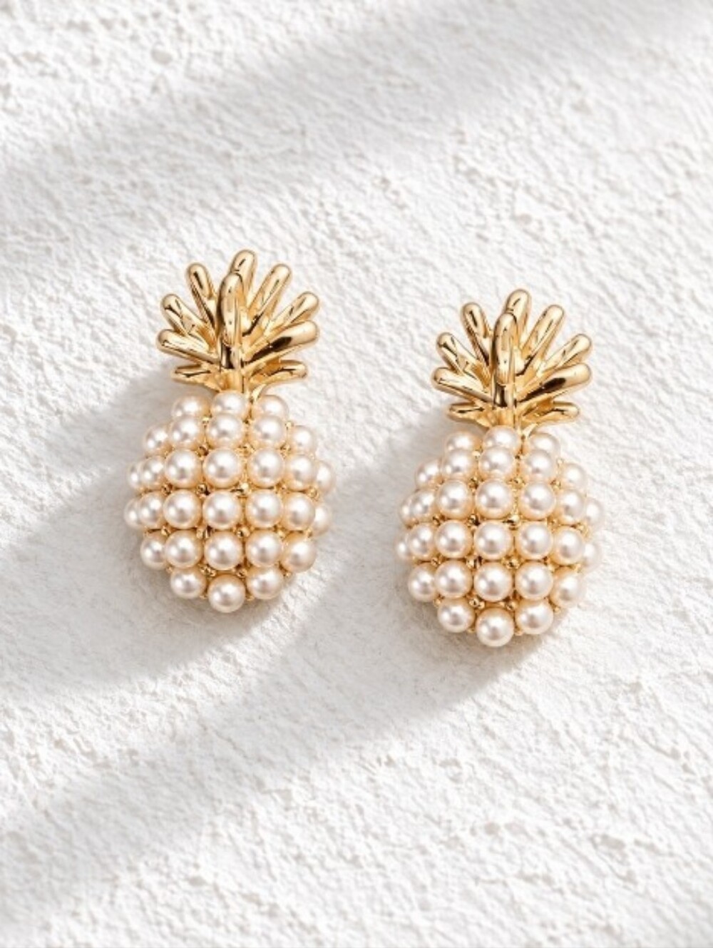 Pick 3 for $30 Gold Pearl Pineapple Earrings -